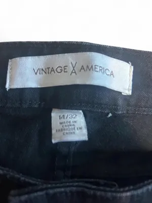Vintage America Black Jean Shorts thumbnail 2