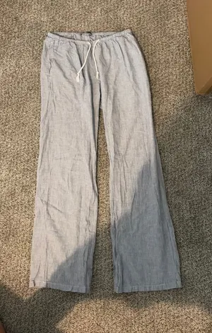 Brandy Melville Striped Linen Pants thumbnail 1
