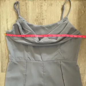 NWT Cider Petrol blue cowl neck wide leg jumpsuit from size XL thumbnail 6