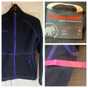 Mammut Fleece Womens‎ Medium Sweater Black Gorpcore Classic Outdoorsy Hiking Ski thumbnail 2
