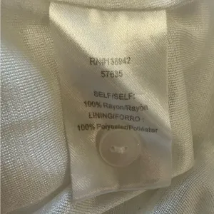 12th Tribe White Spaghetti Strap Tiered Babydoll‎ Dress Size Medium thumbnail 5
