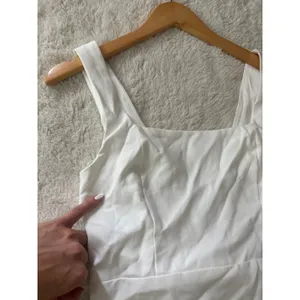 Lulus Blissfully Beaming White Sleeveless Bow Mini Dress Size medium Bridal Sexy thumbnail 11