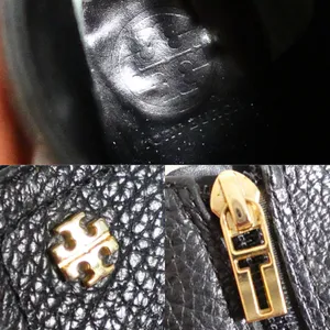 Tory Burch Black Pebbled Leather Pointed Toe Heel Chelsea Ankle Boots Size 8.5 thumbnail 5