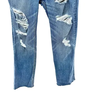 Abercrombie & Fitch Blue Zoe Natural‎ Rise Ankle Straight Leg Jeans Size 6 thumbnail 3
