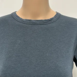Feat Gray Short Sleeve Crew Neck Cropped Tee Shirt size S thumbnail 4