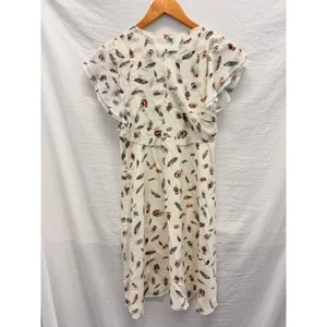 The Kooples Feather 100% Silk Mini‎ Dress XXS Frenchcore European Runway thumbnail 5