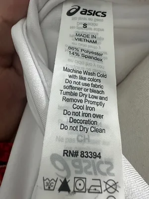 Asics White Zip-Up Athletic Jacket thumbnail 2