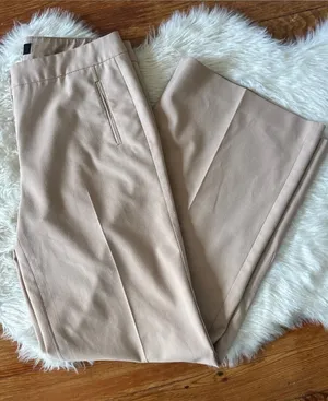 Vintage 90s Express Khaki Wide Leg Trousers thumbnail 1