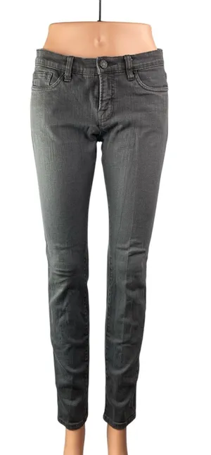 Urban Outfitters BDG Women's Gray Black Mid Rise Skinny Denim Jeans Size 28 thumbnail 1