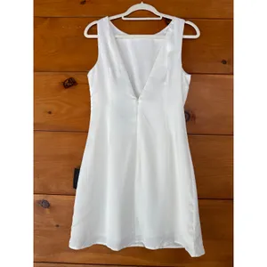 NWT Lulus Elevated Appearance Ivory Satin Open Back Mini Dress Party Short Sz XS thumbnail 3