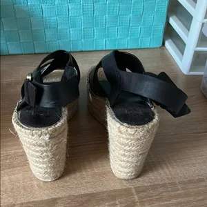 Marc Fisher Black Espadrille Shoes thumbnail 3