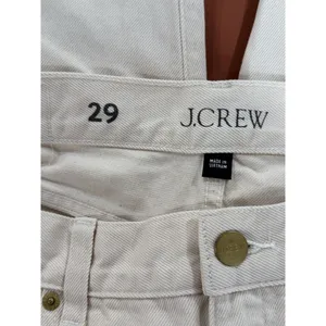 J.CREW Womens Jeans Beige Denim High Rise Relaxed 84 Kickout Crop Rigid Size 29 thumbnail 4