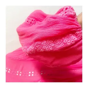 Free People Coral Pink Kiss Kiss Tunic Top Dress Shirt Small Sweetest Dream thumbnail 9