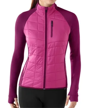 Smartwool PhD Wool Jacket Smartloft Divide Pink Magenta Purple Full Zip Small thumbnail 1
