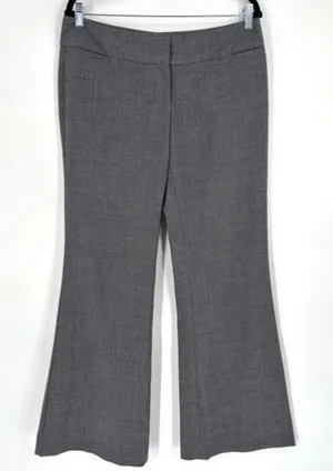 Express Design Studio Gray Wide Leg Trouser Pants Size 10 Career Editor‎ thumbnail 1