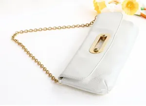 Hobo Vintage White Patent Leather Retro Style Handbag thumbnail 1