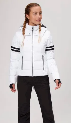 FERA Women’s Kate Insulated Ski Jacket White Black Size 6 thumbnail 1