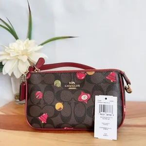 Coach Nolita 19 In Signature Canvas wristlet With‎ Ornament Print thumbnail 6