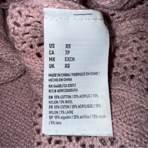 American Eagle Outfitters Ombré Light Pink Cable Knit Sweater thumbnail 11