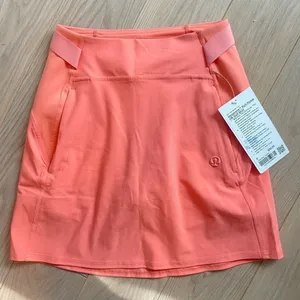 Lululemon‎ Warpstreme HR Golf Skirt Multi Pocket Peach Size 0 thumbnail 1