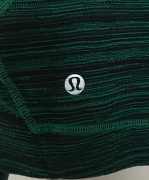 Lululemon Precision Green Cyber Jungle Blue Front Zip Jacket Size 8 thumbnail 10