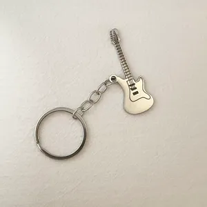 Guitar Car Keychain for Men Women Electric Guitar Keychain Key Ring Bag Charm thumbnail 3