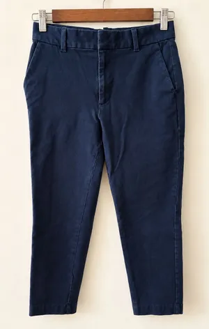 GAP Women’s Size 2 Slim Ankle High Rise Navy Blue Pants Chinos thumbnail 1