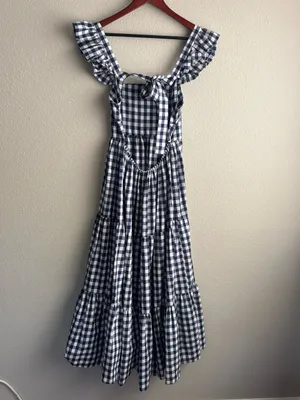 Gingham Reformation Hartford Dress thumbnail 6
