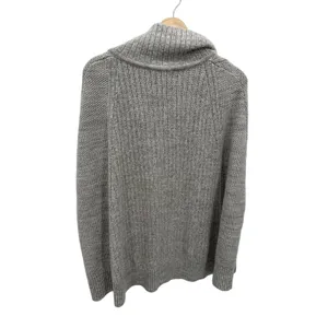 Banana Republic Womens Gray Oversized Sleeveless Zip Front‎ Sweater Vest M/L thumbnail 2