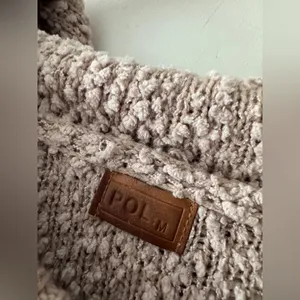 POL Brown Popcorn Texture‎ Sherpa Chunky Knit Brown Hoodie thumbnail 4