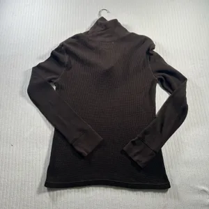 Lauren Ralph Lauren Women’s XL Brown Waffle Knit Thermal Shawl Collar Pullover thumbnail 12
