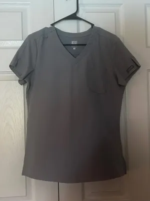 Grey MedCouture Insight Scrubs Set thumbnail 1