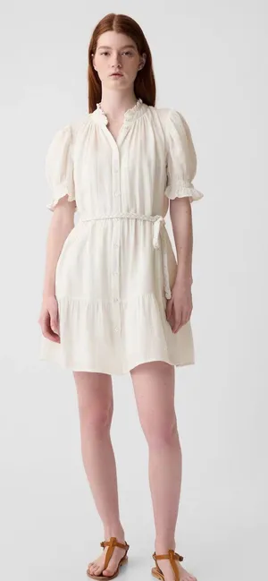 Crinkle Gauze Dress thumbnail 1