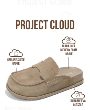 Protect Cloud Genuine Suede Womens Clogs-Arch Support-Lightweight-Non-Slip size8 thumbnail 4