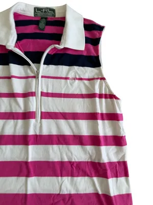 LAUREN RALPH LAUREN Striped Active Tank Top Size Large thumbnail 4