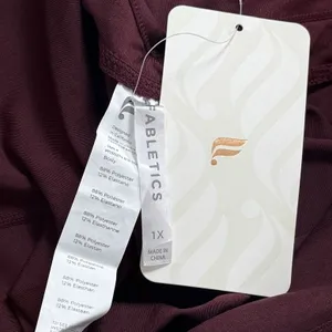 NEW Fabletics Maj Pocket Pant‎ Burgundy Moisture Wicking Athletic Outdoors 1X thumbnail 8