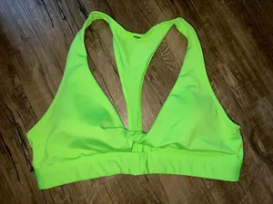 Victoria’s Secret Pink Lime Green Sports Bra thumbnail 1
