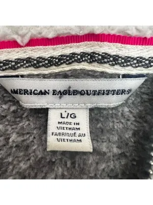 American Eagle Outfitters Women’s Gray Zipped Hoodie Sweatshirt Jacket Sz L thumbnail 9