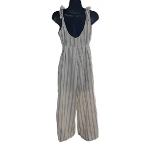 Free People XS Size 0 Stripy Tie One-Piece Jumpsuit Jumper thumbnail 4