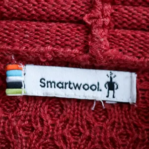 Smartwool Dacono Ski Sweater Cable Knit Turtleneck Women‎ Size S Red Merino Wool thumbnail 5