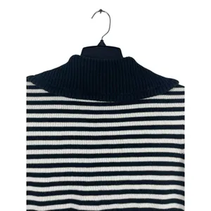 Jones New York Sport Black And White Knit Cardigan Front Pocket Sweater S thumbnail 3