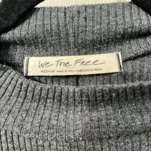 Free People We The Free Ribbed Mock Neck Top – Gray Size M thumbnail 2
