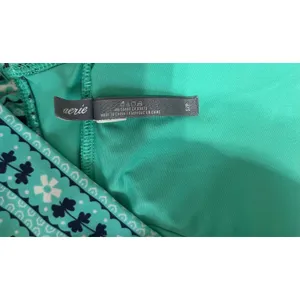 Aerie‎ Paisley One Piece Swimsuit S Seafoam Green Floral Tie Neck Bathing Suit thumbnail 4
