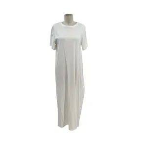 Tuckernuck Pomander‎ Place Zoe Maxi Tee Dress Short Sleeve White Size Medium thumbnail 4