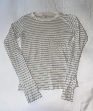 Brandy Melville Striped Long Sleeve Shirt thumbnail 1