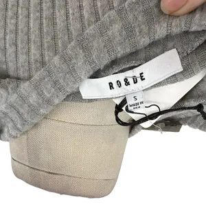 Anthropologie‎ Ro & De Rib Tunic Tank Top Sleeveless Turtleneck Gray Size Small thumbnail 13