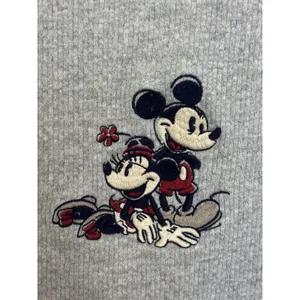 Vtg 90s Disney Catalog Mickey Minnie Mouse Gray Embroidered Crewneck M thumbnail 5
