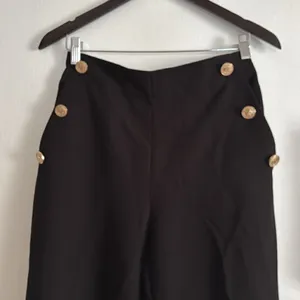 Zara High Rise Trousers Gold Hardware EUC thumbnail 2