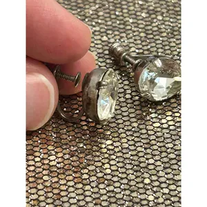 925 sterling silver earrings no hole tarnished 3.92g h20 thumbnail 5