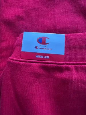 Red Champion Wide Leg Sweatpants thumbnail 4